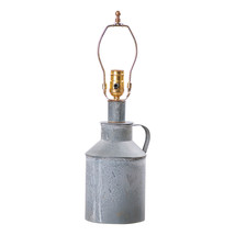 Irvins Country Tinware Jug Lamp Lamp Base in Weathered Zinc - £62.02 GBP