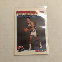 1991-1992 McDonald&#39;s NBA Hoops John Stockton #60 Team USA Card - £0.99 GBP