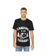 Camping Therapy Unisex Polyester Graphic Tee - £31.51 GBP+