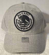 NAYARIT MEXICO MEXICAN STATE EAGLE BASEBALL CAP HAT ( LIGHT GREY ) - £11.34 GBP