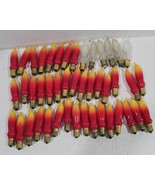 45 Vtg Flame (6 Clear) (39 Ombre) Christmas Lights Replacment Candelabra... - €16,14 EUR