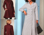 Vogue V1837 Misses 16 to 24 Double Breasted Flared Coat Uncut Sewing Pat... - $23.11