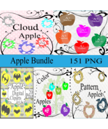Apple Bundle 1 Digital Cliparts - $37.50 MXN