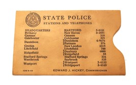 Vtg &#39;49 Envelope NYS Police Station &amp; Telephone Edward Hickey Commissioner - £9.28 GBP