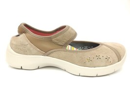 Dansko Emmy Mary Jane Shoes Women&#39;s Size 39 US 8.5-9 Beige Suede Elastic Comfort - £46.87 GBP