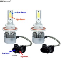 H13 LED headlights Ford F150 F250 Dodge Chevy Camaro Cruze Jeep Wrangler... - $45.00