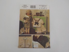 Vogue Craft Pattern #7514 18" Vogue Doll Collection 1930'S Wardrobe Uncut 2001 - £7.82 GBP
