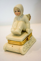 Angel Sleigh Trinket Box  Formalities Collection  Baum Bros Gold  Classi... - £12.16 GBP