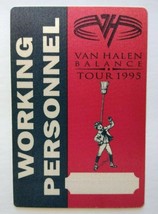 Van Halen Balance Backstage Pass Working Personnel Tour Original 1995 Red Eddie - £12.83 GBP