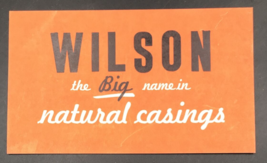Vintage Wilson&#39;s Natural Casings Sausages Advertising Sales Postcard - £10.95 GBP