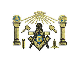 Shriner Freemason Masonic symbols Embroidered Polo Shirt Embroidered gift - $29.95+