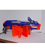 Nerf N-Strike Elite Gun Rifle C-044A with 8 Clips 42 Darts Bullets Used (F) - £51.07 GBP