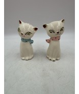 Vintage Cozy Kitten Winking Cat Salt and Pepper Shaker Set Japan - $578.15 MXN