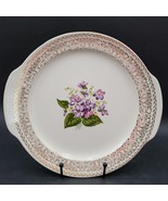 Cunningham &amp; Pickett Spring Violet China Cake Plate(s) 11 1/4&quot; 22 KT Gol... - $12.17 CAD