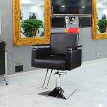 Hydraulic Barber Chair, Heavy-Duty Styling Chair with 360 Degree Rotatio... - £199.67 GBP