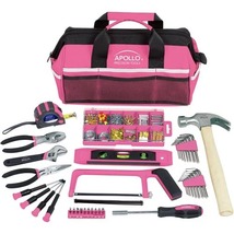 Apollo Precision Tools DT0020P 201-Piece Household Tool Kit in Tool Bag, Pink - £37.82 GBP