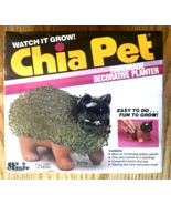 Vintage 1990's Chia Pet Cat/Kitty Handmade Decorative Planter Kit New Se... - $29.95