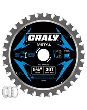 Craly 5-3/8 Inch 30 Teeth Steel And Ferrous Metal Cutting Circular Saw, C0530Mc - $35.98