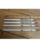 Vintage NOS AT&amp;T Phone Center Wooden Pencils (4) Unsharpened Advertising... - $22.49