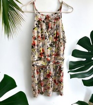 NWT White House Black Market Floral Tropical summerDress Size Medium Sle... - £53.80 GBP