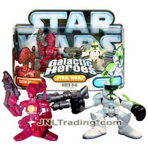 Year 2007 Star Wars Galactic Heroes Figure - Battle Droid And Clone Trooper - £23.59 GBP