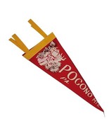 Mini Pocono Mountains Pennant 12&quot; 1960s Felt Souvenir Vintage Deer Hunti... - €17,00 EUR