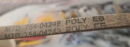 Genuine OEM MTD Mower Drive Belt, Craftsman, Troy-Bilt + 754-04249 954-0... - £23.22 GBP