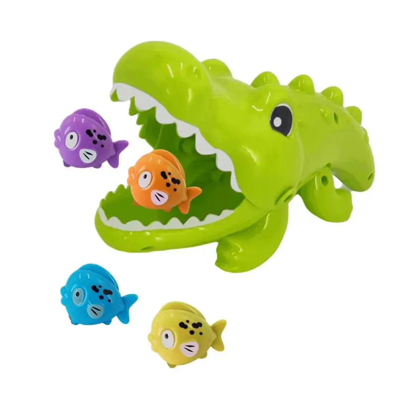 Swimming Crocodile Tub Toy Crocodile Tub Water Toy Reusable Toddler Fishing Game - £12.77 GBP