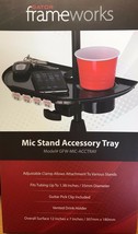 Gator Cases - GFW-MICACCTRAY - Mic Stand Accessory Tray with Drink Holder - £27.93 GBP