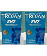2x TROJAN ENZ Armor Premium Lubricant Latex Condoms 24 total / Exp 2026 - $19.00 CAD
