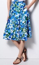 MILLY for DesigNation SKIRT Size: SMALL New SHIP FREE Floral Pleated Midi - £101.02 GBP
