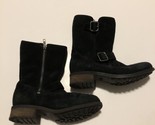 Ugg Australia Women&#39;s Size 6 Chaney Boot Black Suede Fur Lined 1006042 Z... - $55.87