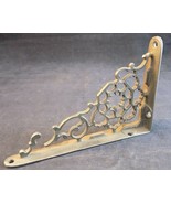 ANTIQUE CAST IRON SHELF SUPPORT SCROLLWORK PATTERN ANGLE SUPPORT 6x4&quot; - €24,74 EUR