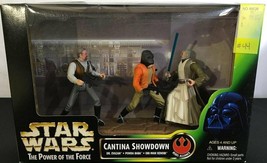 Star Wars The Power of the Force Cantina Showdown 3 Figure Set Obi-Wan  MIB - £11.83 GBP
