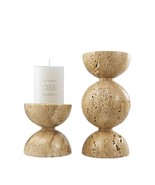 Modern Luxury Resin Geometric Candle Holders, Vintage Artistic Centerpie... - $195.07 CAD