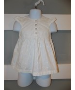 H&amp;M White Cotton White Embroidered Dress W/Bottoms Size 2/4 Months Infant - $21.91 CAD