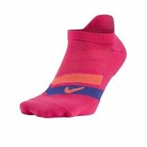 Nike Unisex SX5466 635 Performanced Cushioned Running Socks Dri-Fit Pink... - $39.57