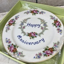 Lefton Plate Collector Happy Anniversary Designer Collection by Michio S... - £15.63 GBP
