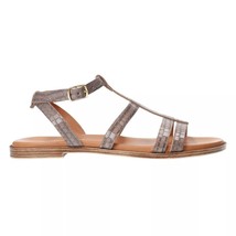 Bella Vita Women Slingback Ankle Strap Sandal Ira-Italy Size US 11M Grey Croco - £39.56 GBP