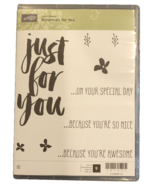 Stampin Up Red Rubber Cling Sale-A-Bration Botanicals For You Special Aw... - $6.79