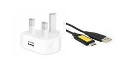Power Adapto&amp;USB Wall Charger For Samsung Digimax ST500, ST5000, ST510 C... - $11.65