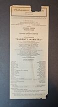 Naughty Marietta May 31st 1948 At The Philharmonic Auditorium Programme - $72.20 CAD