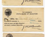 Five 1923 Minnesota State Board of Education Certificates Otter Tail Cou... - $17.80