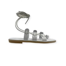 Leather white gladiator sandals - £52.75 GBP+