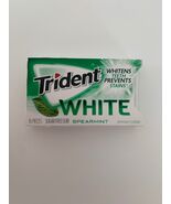 Trident White Spearmint Sugar Free Gum WHITENS TEETH See Below - $213.89 MXN