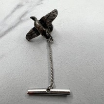 Silver Tone Flying Bird Lapel Tie Tack Pin - £5.56 GBP