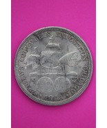 1893 Columbian Chicago Worlds Exposition Commemorative Silver Half Dolla... - $32.81 CAD