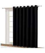 Window Blinds Light Filter Wide Curtain Patio Slide Door Sun Block Black... - $904.22 MXN