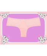 M  Pink Blossom Satiny Insert LOGO Lace Very Sexy Cheeky Victorias Secre... - £10.21 GBP