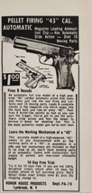 1958 Print Ad Pellet Firing 45 Cal. Automatic Pistols Honor House Lynbro... - £7.12 GBP